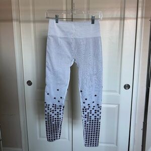 Fabletics Gray Star Seamless Leggings Size M